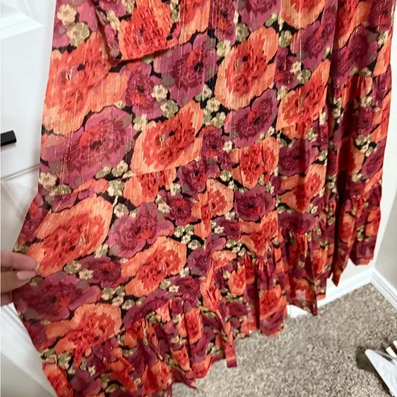 NWT Tuckernuck Pomander Place Rose Chiffon Joni Dress - Picture 8 of 8